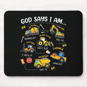 Mousepad Deus Diz Que Eu Sou Versículos Bíblicos Cristãos M