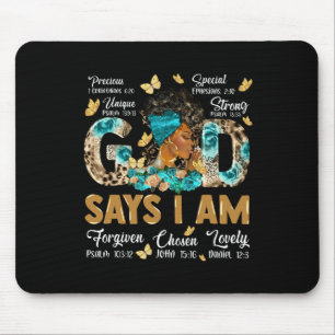 Mousepad Deus Diz Que Sou A Rainha Melanina História Negra 