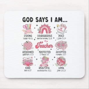 Mousepad Deus Diz Que Sou Professora Namorados Bíblia Crist