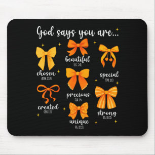 Mousepad Deus Diz Que Você É Bíblico Cristão Coquette Bow T