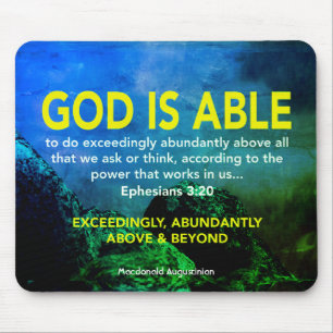 Mousepad DEUS É ABATIDO Efesianos 3:20