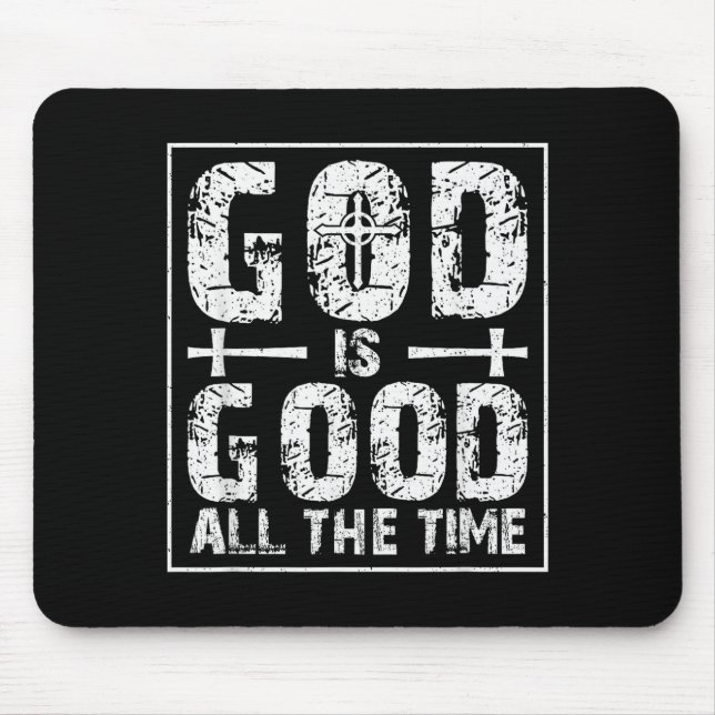 Mousepad Deus É Bom O Tempo Todo  (Frente)