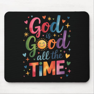Mousepad Deus É Bom O Tempo Todo Jesus Cristo Christian Gi