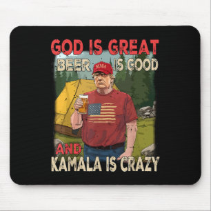 Mousepad Deus É Excelente Cerveja É Bom Kamala É Louco Engr