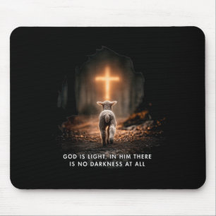 Mousepad Deus É Luz Nele Não Há Nenhuma Escuridão Ch