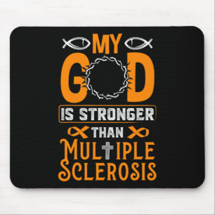 Mousepad Deus É Mais Forte Que A Esclerose Múltipla