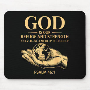 Mousepad Deus É Nosso Refúgio E Força – Salmo 46_1 Cristo