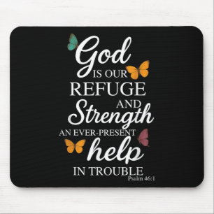Mousepad Deus É Nosso Refúgio Versículo Bíblico Salmo 46_1