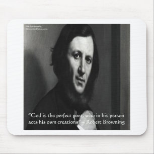 Mousepad Deus é o poeta perfeito, Robert Browning
