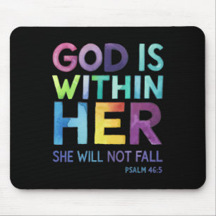 Mousepad Deus Está Dentro Dela Ela Não Vai Falhar Com O Sal