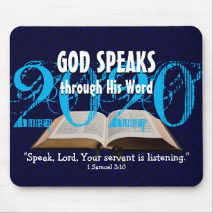 Mousepad DEUS FALA A Escritura Personalizada do Ano de Bíbl
