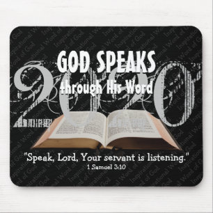 Mousepad DEUS FALA Bíblia ano 2020 - Escritura personaliza