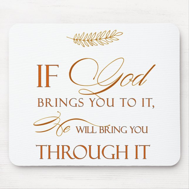 Mousepad Deus Faz Fora (Frente)