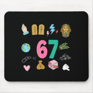 Mousepad Deus Fez Primeiro Cristão 6 7 Meme Seis Sete Bíbli
