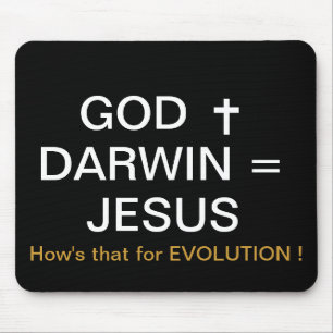 MOUSEPAD DEUS MAIS DARWIN = JESUS