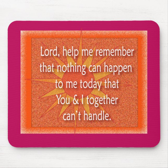 Mousepad Deus me ajude a lembrar (Frente)