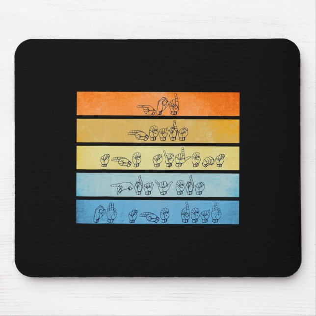 Mousepad Deus Oculta Orações Sensibilização Surda Sinal de  (Frente)