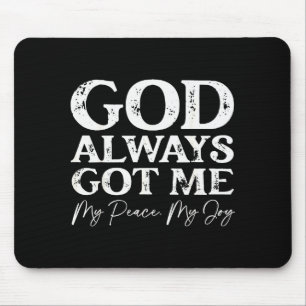 Mousepad Deus Sempre Me Conseguiu Fé Cristã Inspiradora Qu