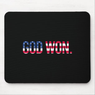 Mousepad Deus Venceu Jesus Fé Sobre Todas as Coisas Citação
