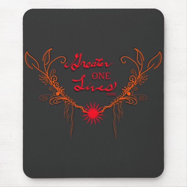 Mousepad Deus Vive Em Mim (Frente)