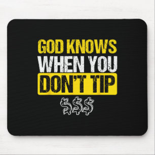 Mousepad Deus White Tip Barman Garçom Pub Gift