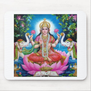 Mousepad Deusa de Lakshmi de amor, de prosperidade, e de