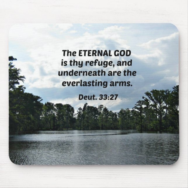 Mousepad Deut. 33:27 O Deus Eterno é o teu refúgio... (Frente)