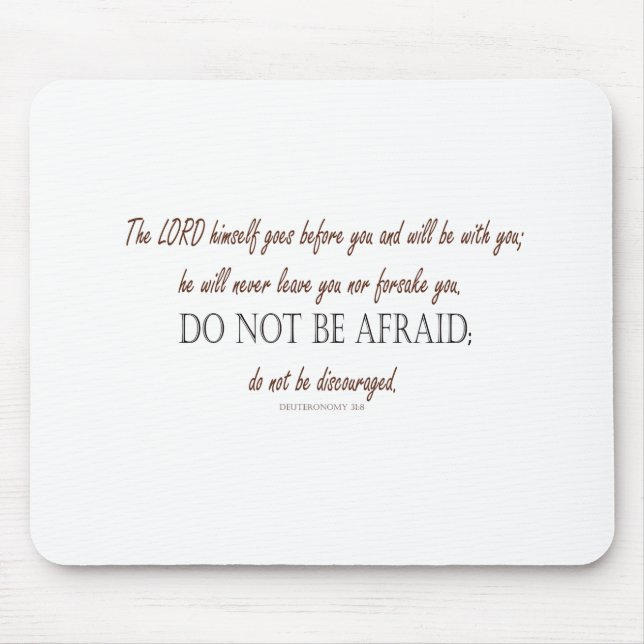 Mousepad Deuteronomia_31:8 (Frente)