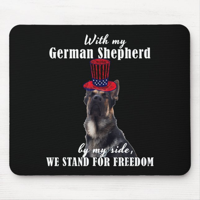Mousepad Deutsch Funny American German Dogs Quotes Germany  (Frente)