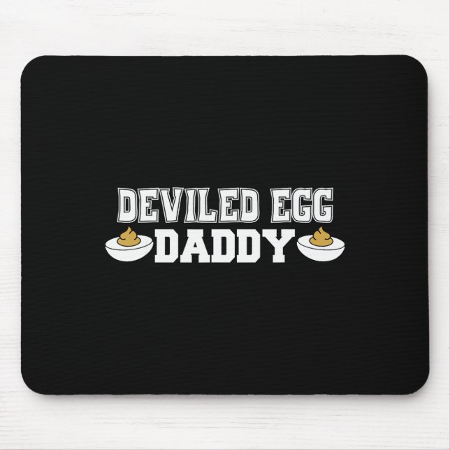 Mousepad Deviled Egg Daddy - Funny Thanksgiving Deviled Egg (Frente)