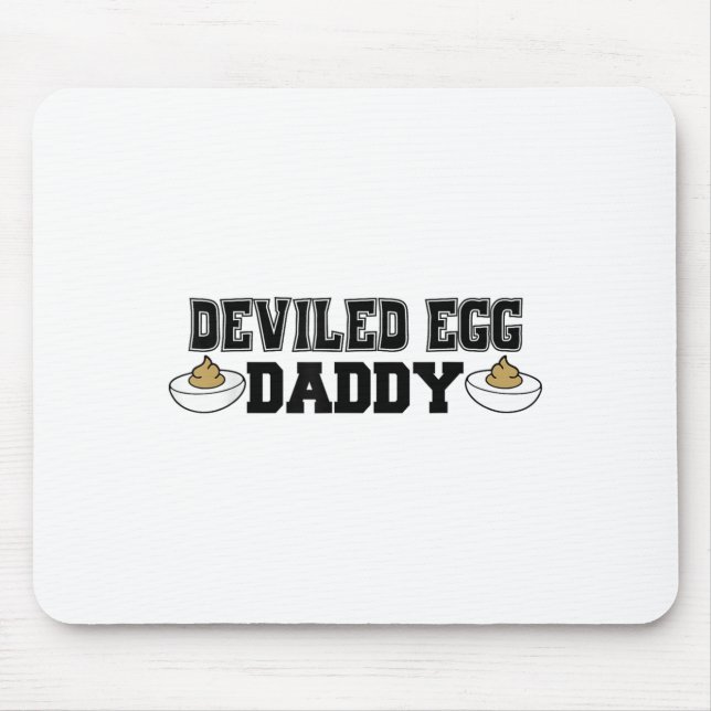 Mousepad Deviled Egg Daddy - Funny Thanksgiving Deviled Egg (Frente)