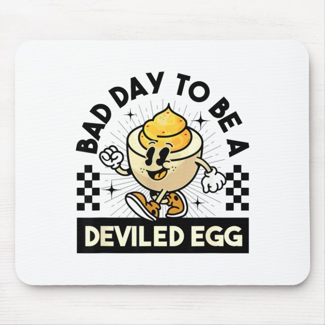 Mousepad Deviled Egg Thanksgiving Eggs For Men Women Funny  (Frente)
