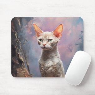 Mousepad Devon Rex cat