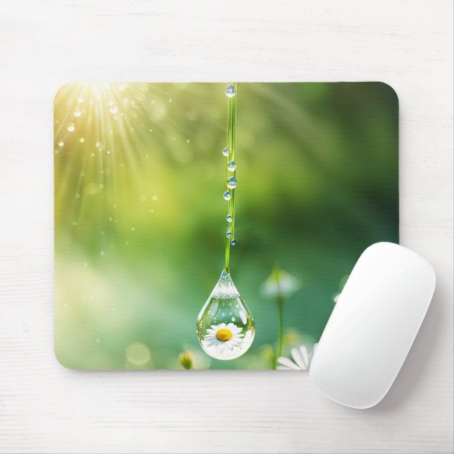 Mousepad Dew Drop with Daisy Refletion (Com mouse)