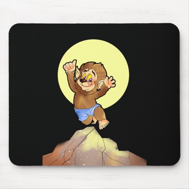 Mousepad Dez Pequenos Monstros: Willie o Mouse Lobo (Frente)