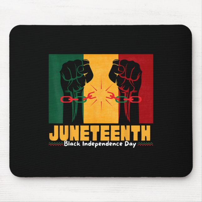 Mousepad Dia 19 de junho de 1865 da Independência Negra (Frente)