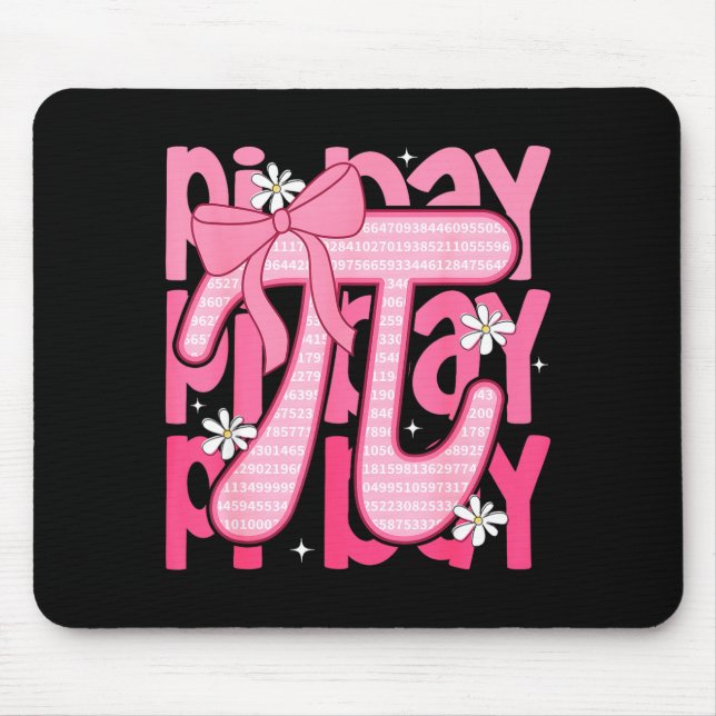 Mousepad Dia 314 coquete laço professor de matemática engra (Frente)