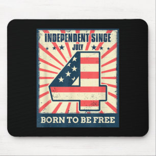 Mousepad Dia 4 de Julho da Independência Liberdade American