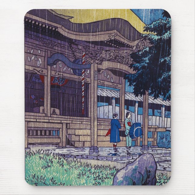 Mousepad Dia chuvoso oriental legal de Shiro Kasamatsu do (Frente)