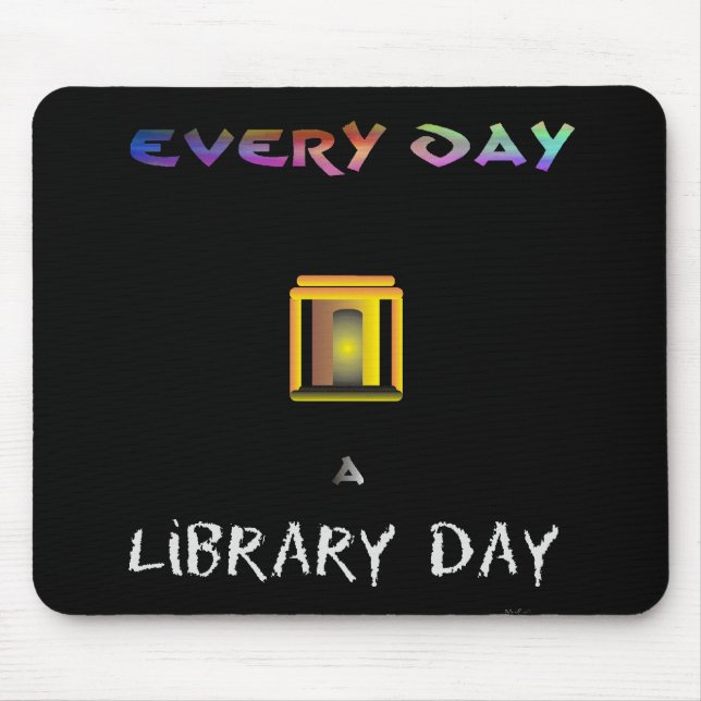 Mousepad Dia da biblioteca (Frente)