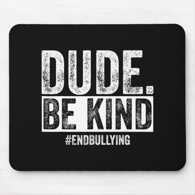 Mousepad Dia da Bondade Dia da Unidade Laranja Sem bullying (Frente)