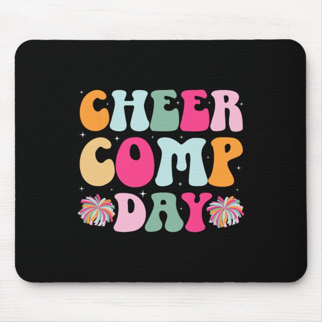 Mousepad Dia da Competição de Cheerleading Groovy Cheer Com (Frente)