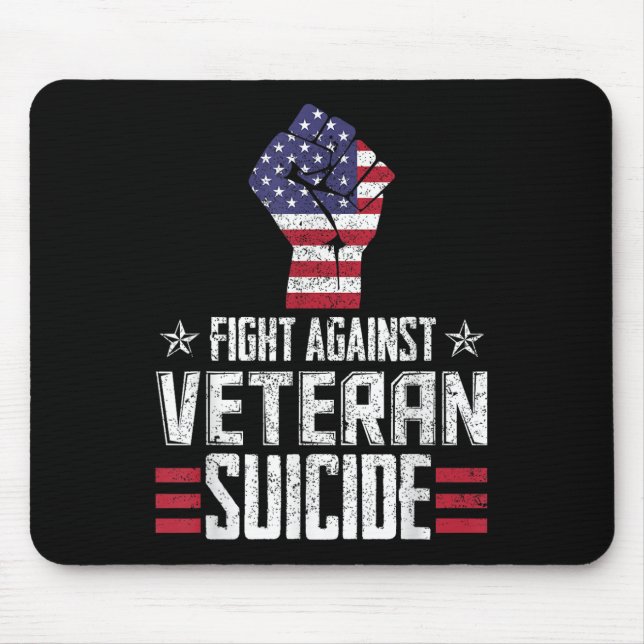 Mousepad Dia da Consciência do Suicídio Veterano (Frente)