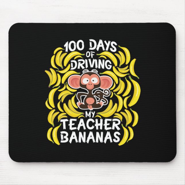 Mousepad Dia Da Escola 100 Dias De Dirigir O Meu Professor  (Frente)