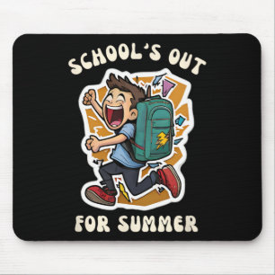 Mousepad Dia da Escola - A Engraçada Escola Está Fora Para