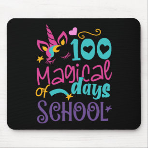 Mousepad Dia Da Escola Unicórnio 100 Dias Mágicos Professor