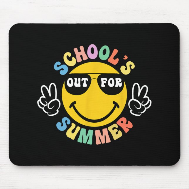 Mousepad Dia da Graduação Escolar Escolas De Groovy Somam (Frente)
