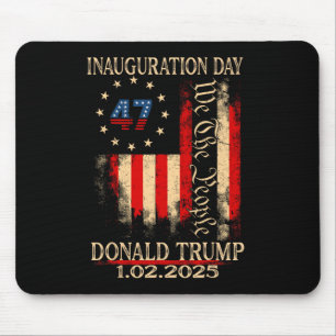 Mousepad Dia da Inauguração de Trump 2025 Presidente Donald