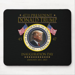 Mousepad Dia da Inauguração do Presidente Donald Trump 2025