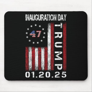 Mousepad Dia da Inauguração do Presidente Donald Trump 2025